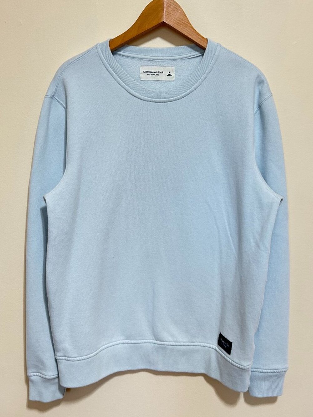 Abercrombie & Fitch Soft Fleece Sweatshirt Light Mint Green Size M